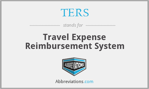 TERS - Travel Expense Reimbursement System