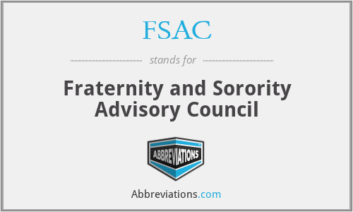 FSAC - Fraternity and Sorority Advisory Council