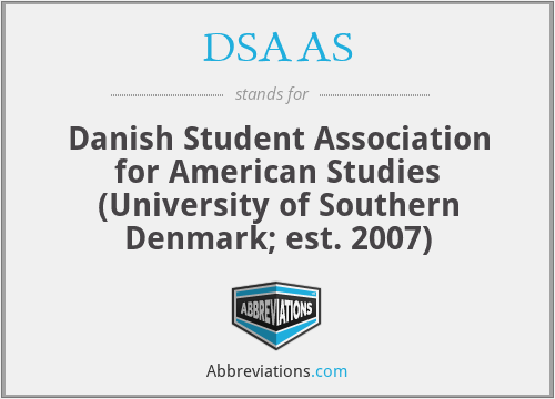 DSAAS - Danish Student Association for American Studies (University of Southern Denmark; est. 2007)