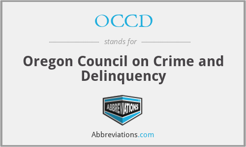 OCCD - Oregon Council on Crime and Delinquency