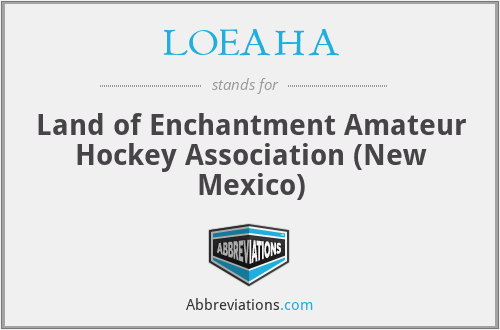 LOEAHA - Land of Enchantment Amateur Hockey Association (New Mexico)