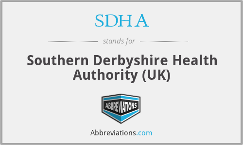SDHA - Southern Derbyshire Health Authority (UK)