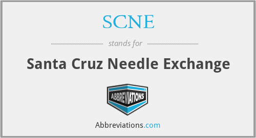 SCNE - Santa Cruz Needle Exchange