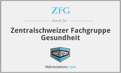 ZFG - Zentralschweizer Fachgruppe Gesundheit
