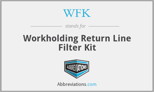 WFK - Workholding Return Line Filter Kit