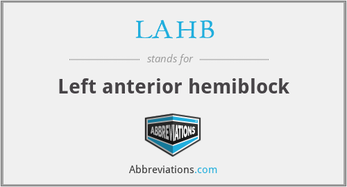 LAHB - Left anterior hemiblock