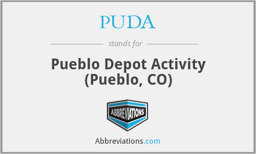 PUDA - Pueblo Depot Activity (Pueblo, CO)