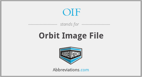OIF - Orbit Image File