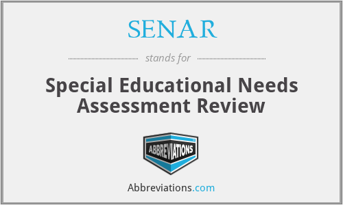 SENAR - Special Educational Needs Assessment Review