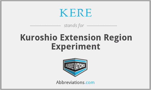 KERE - Kuroshio Extension Region Experiment