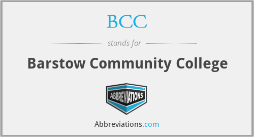 BCC - Barstow Community College