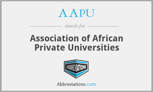 AAPU - Association of African Private Universities