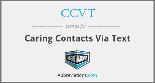 CCVT - Caring Contacts Via Text
