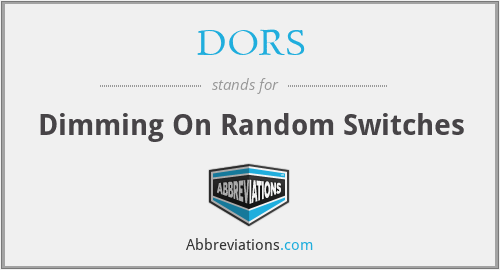 DORS - Dimming On Random Switches
