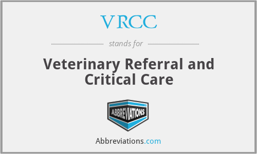 VRCC - Veterinary Referral and Critical Care