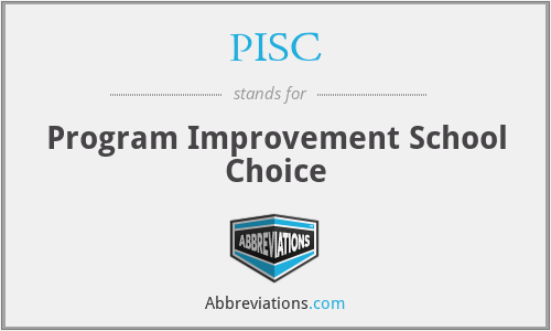 PISC - Program Improvement School Choice