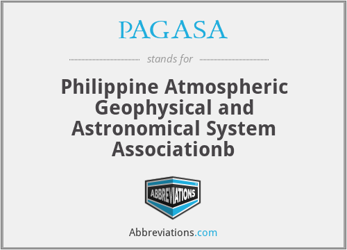 PAGASA - Philippine Atmospheric Geophysical and Astronomical System Associationb