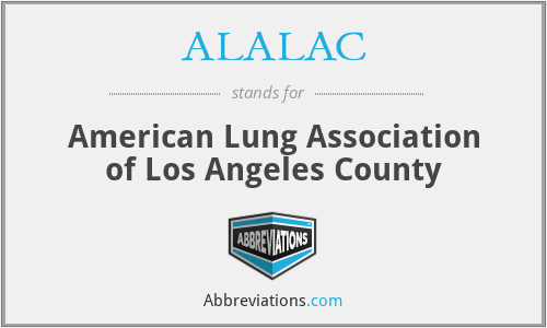 ALALAC - American Lung Association of Los Angeles County