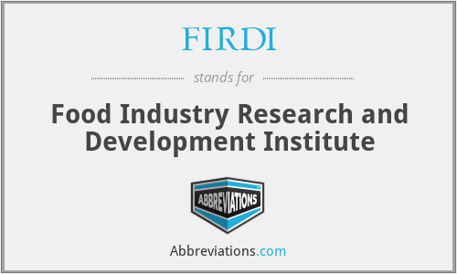 FIRDI - Food Industry Research and Development Institute