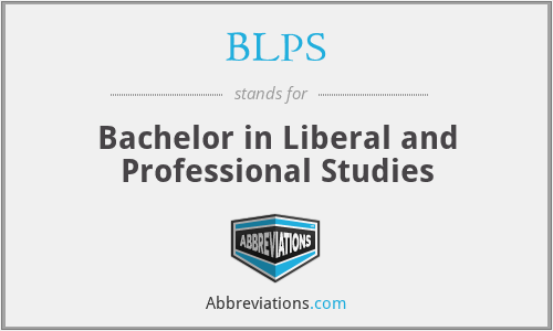 BLPS - Bachelor in Liberal and Professional Studies