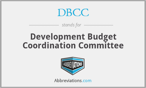 DBCC - Development Budget Coordination Committee