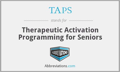 TAPS - Therapeutic Activation Programming for Seniors