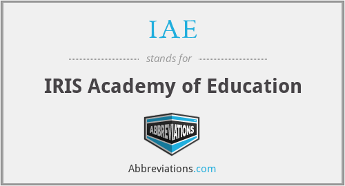 IAE - IRIS Academy of Education
