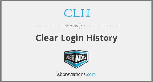 CLH - Clear Login History