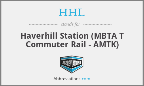 HHL - Haverhill Station (MBTA T Commuter Rail - AMTK)