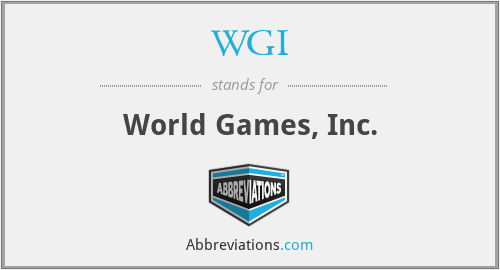 WGI - World Games, Inc.