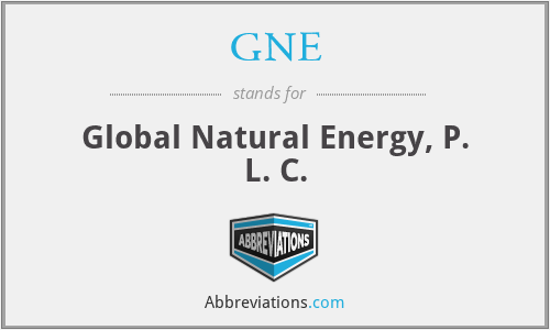 GNE - Global Natural Energy, P. L. C.