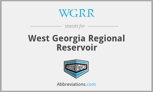 WGRR - West Georgia Regional Reservoir