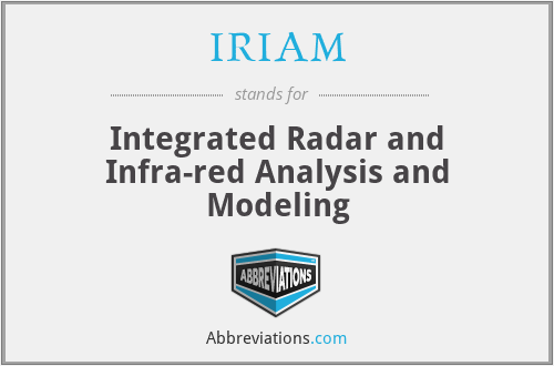 IRIAM - Integrated Radar and Infra-red Analysis and Modeling