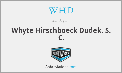WHD - Whyte Hirschboeck Dudek, S. C.