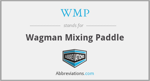 WMP - Wagman Mixing Paddle