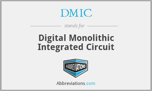DMIC - Digital Monolithic Integrated Circuit