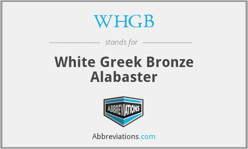 WHGB - White Greek Bronze Alabaster