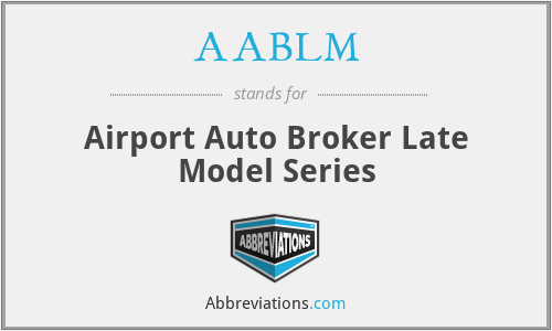 AABLM - Airport Auto Broker Late Model Series