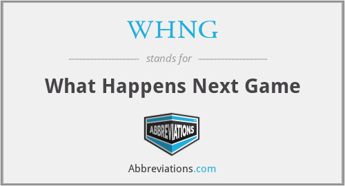 WHNG - What Happens Next Game