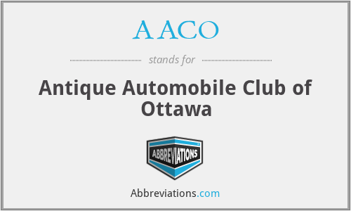 AACO - Antique Automobile Club of Ottawa