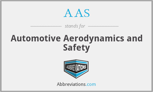 AAS - Automotive Aerodynamics and Safety