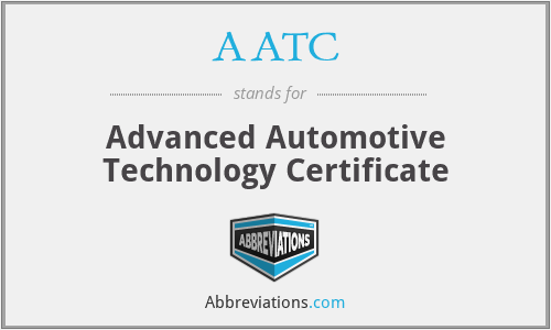 AATC - Advanced Automotive Technology Certificate