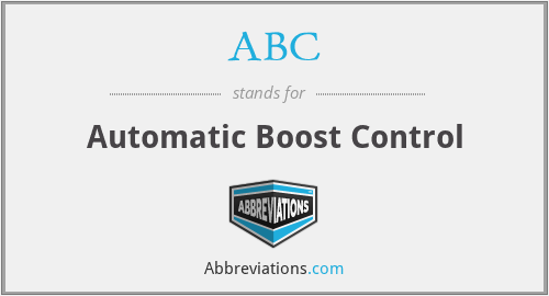 ABC - Automatic Boost Control