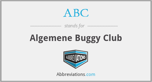 ABC - Algemene Buggy Club