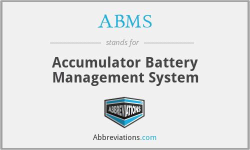 ABMS - Accumulator Battery Management System