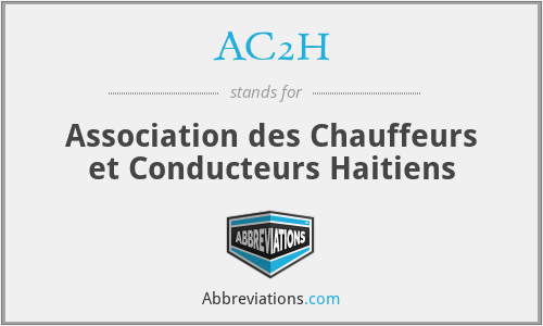 AC2H - Association des Chauffeurs et Conducteurs Haitiens