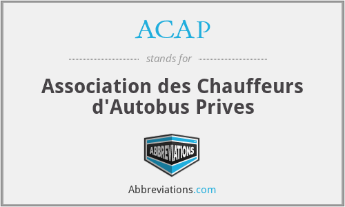 ACAP - Association des Chauffeurs d'Autobus Prives