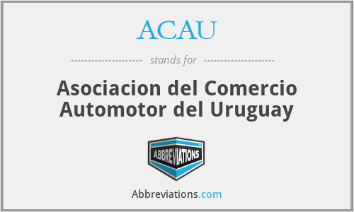 ACAU - Asociacion del Comercio Automotor del Uruguay