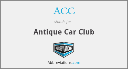 ACC - Antique Car Club