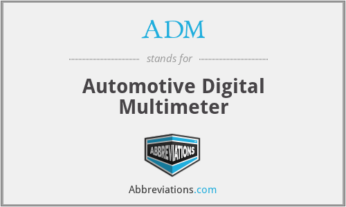 ADM - Automotive Digital Multimeter